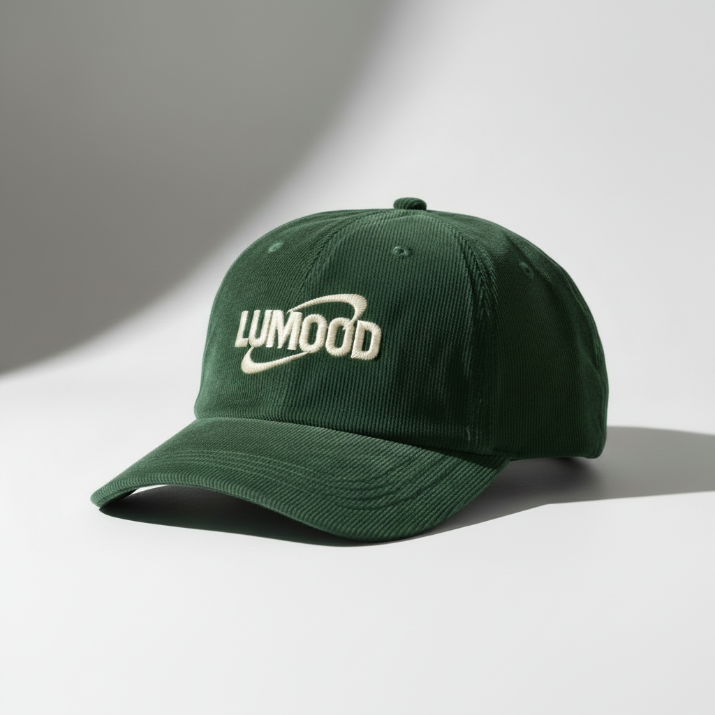 Forest green Corduroy Cap