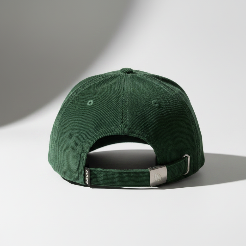 Forest green Corduroy Cap