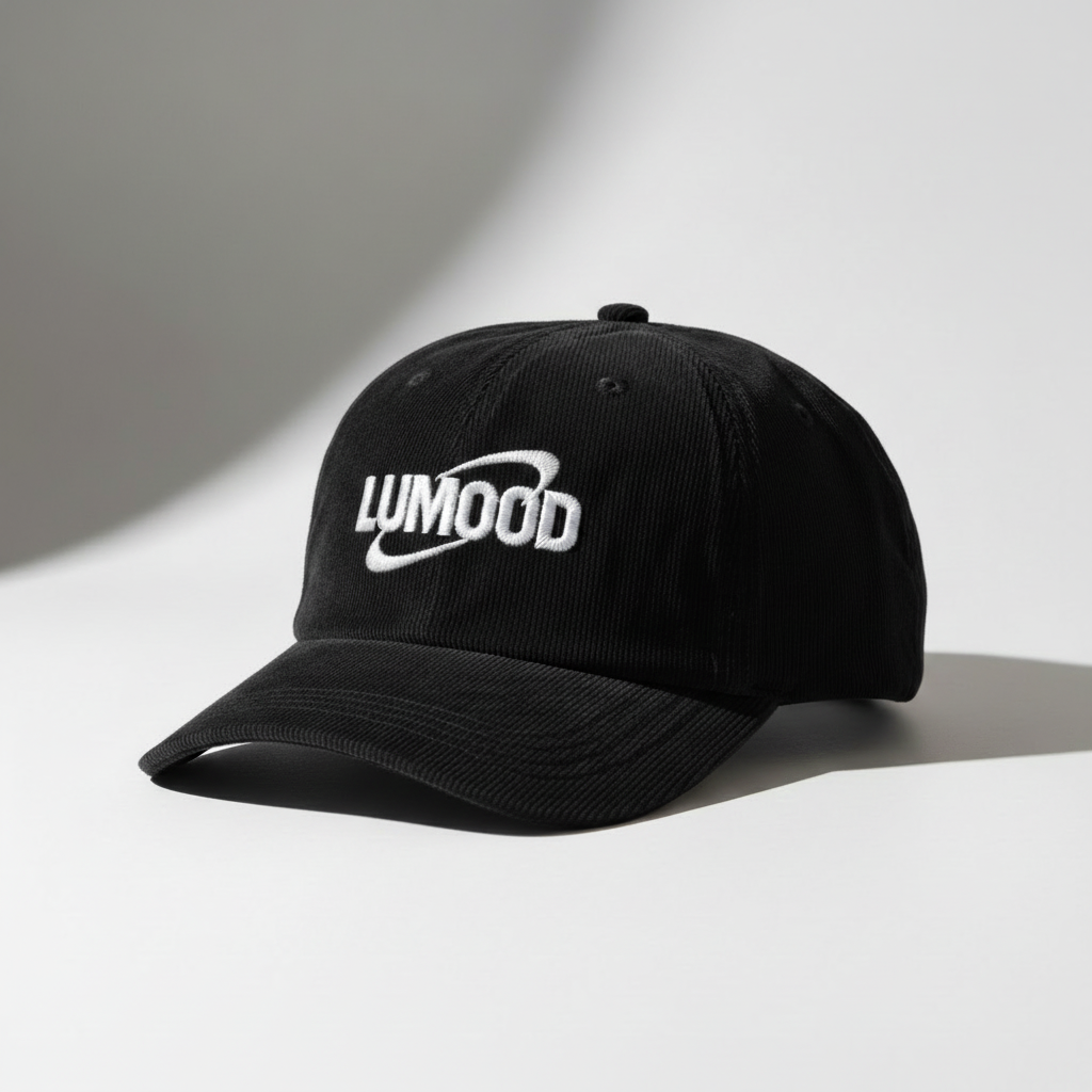 Ash black Corduroy Cap