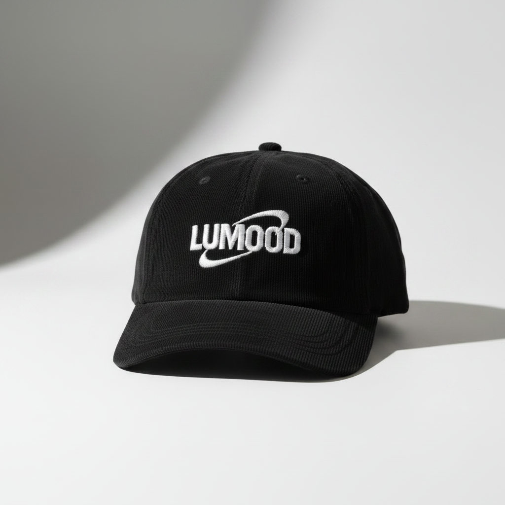 Ash black Corduroy Cap