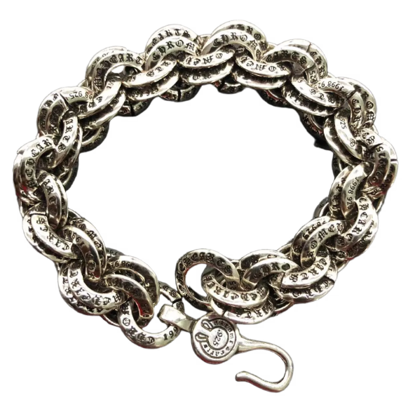 Double ring bracelet for men and women