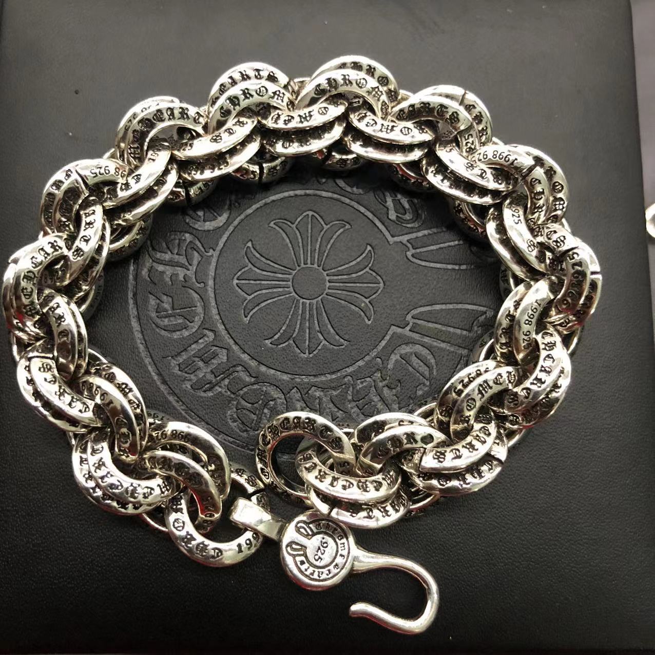 Double ring bracelet for men and women