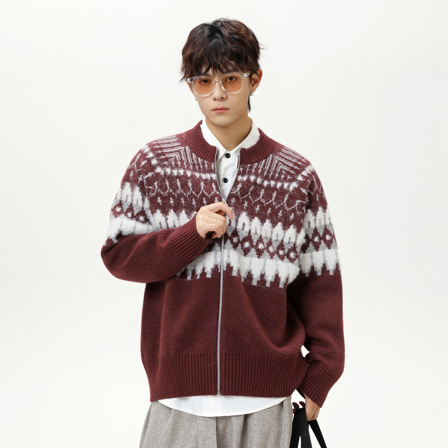 Ethnic style sweater for men