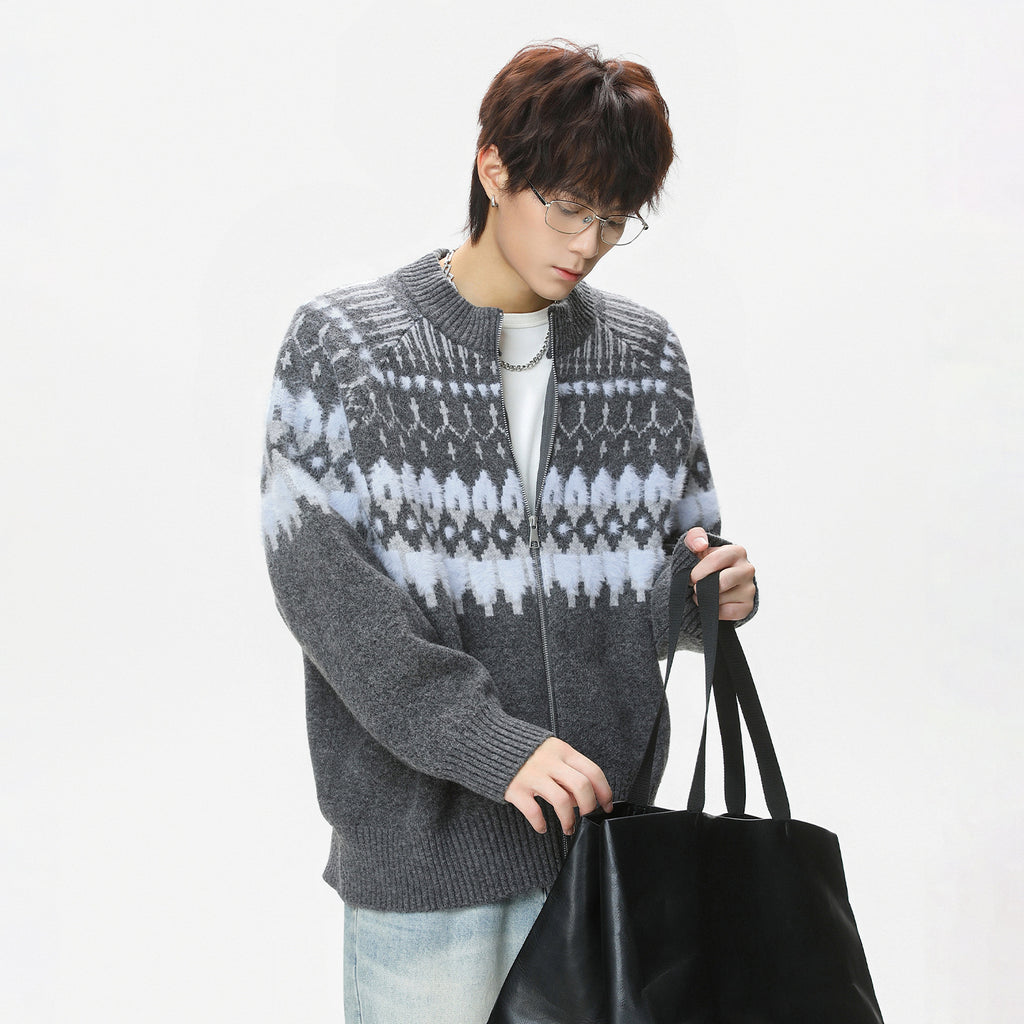 Ethnic style sweater for men