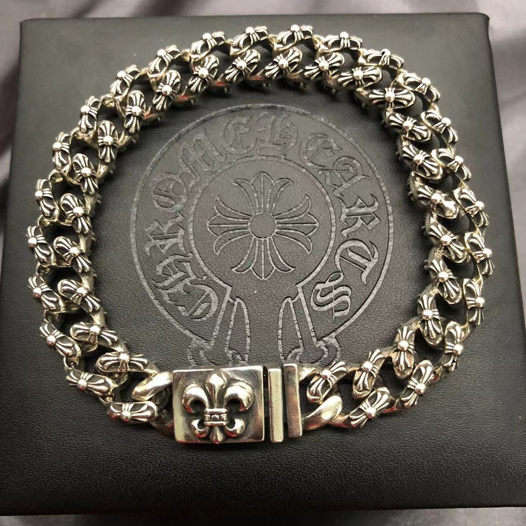 Double ring bracelet for men and women