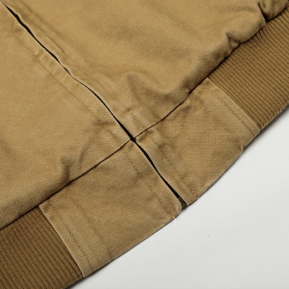 Canvas workwear style short jacket