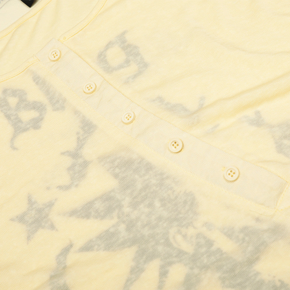 Abstract print round neck long sleeved shirt