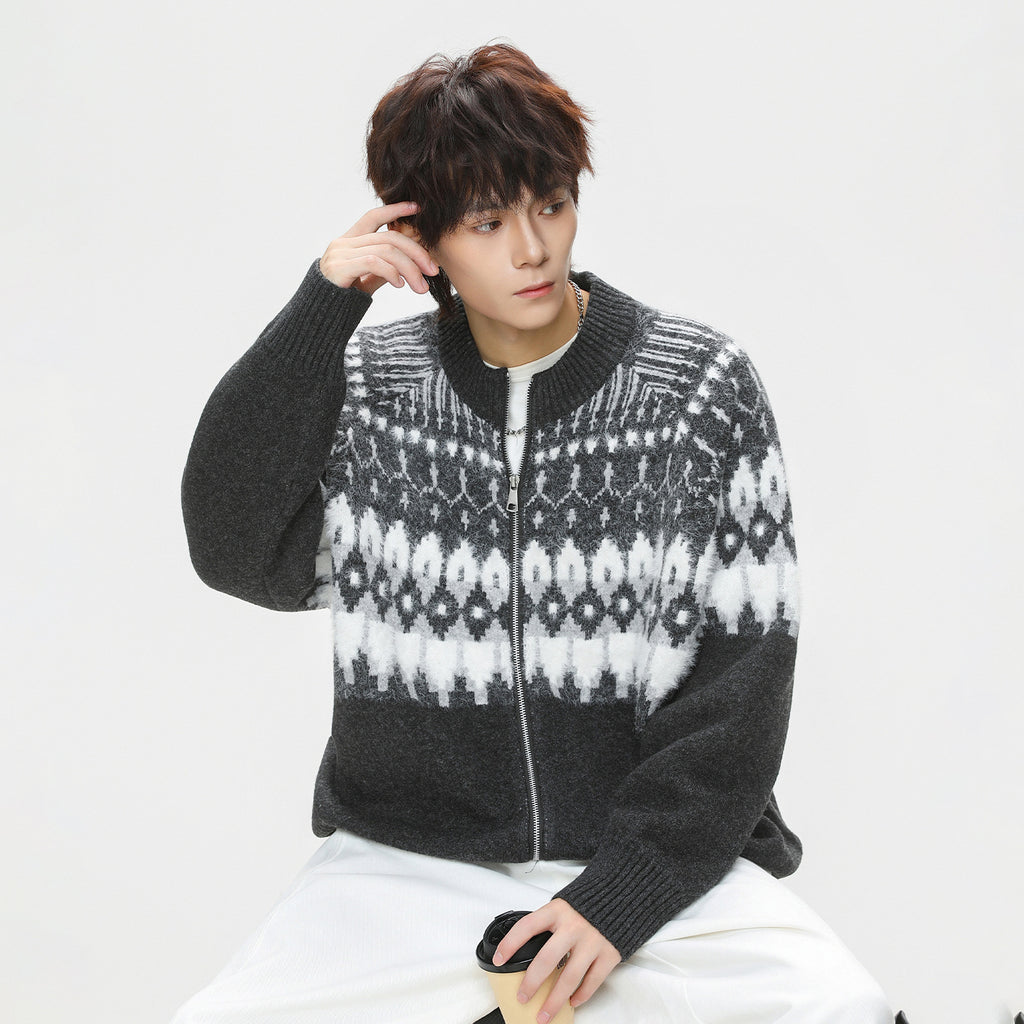 Ethnic style sweater for men