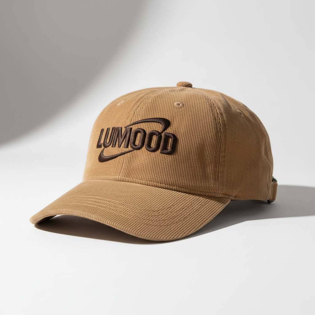 LUMOOD Camel Tan Cap with Brown Logo